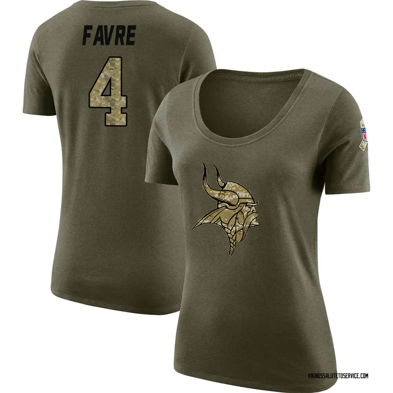 Women's Brett Favre Backer V-Neck T-Shirt - Ash - Tshirtsedge